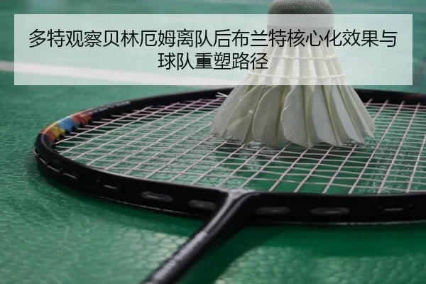 多特观察贝林厄姆离队后布兰特核心化效果与球队重塑路径